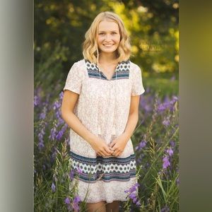 Old Navy Women’s Babydoll Floral Boho Flowy Dress with Tassels  SzXS Prairie